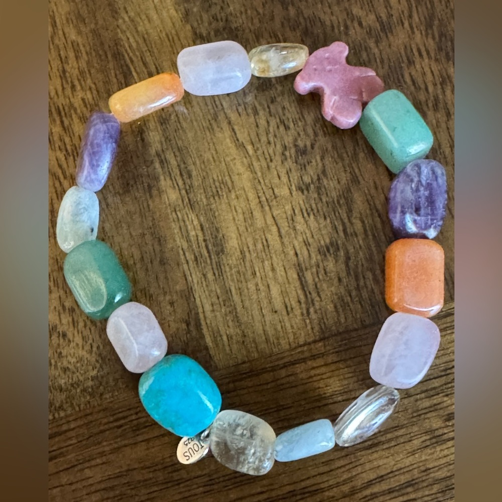 Tous Colors Rhodonite Bear Bracelet View 2